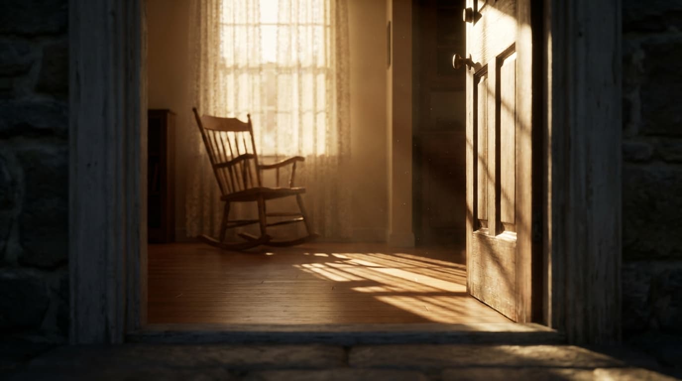 Home manager and homeowner walking through a bright hallway discussing maintenance